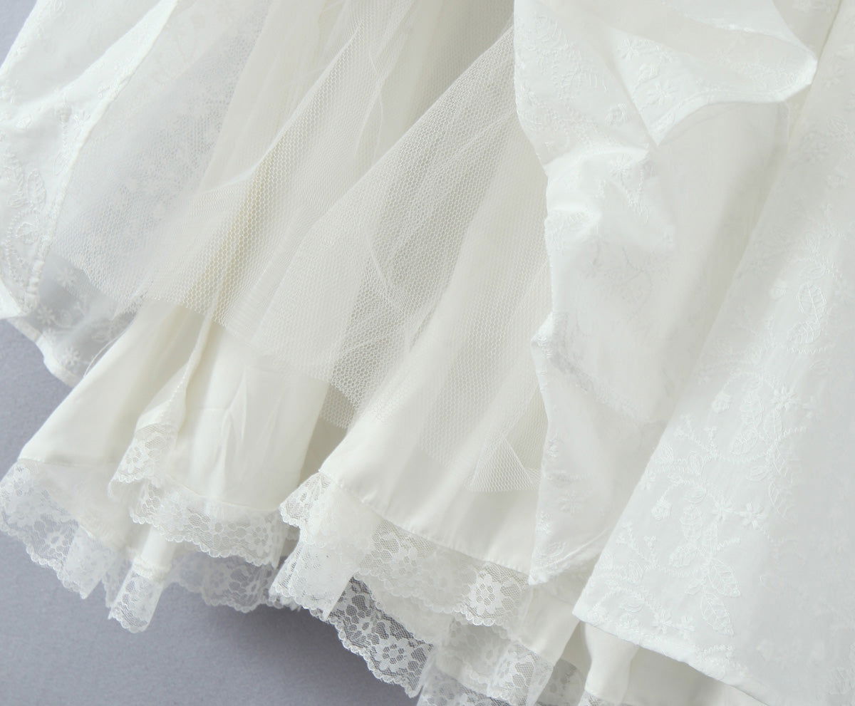 Lace Corset Sweetheart Neck A-Line Midi Dress