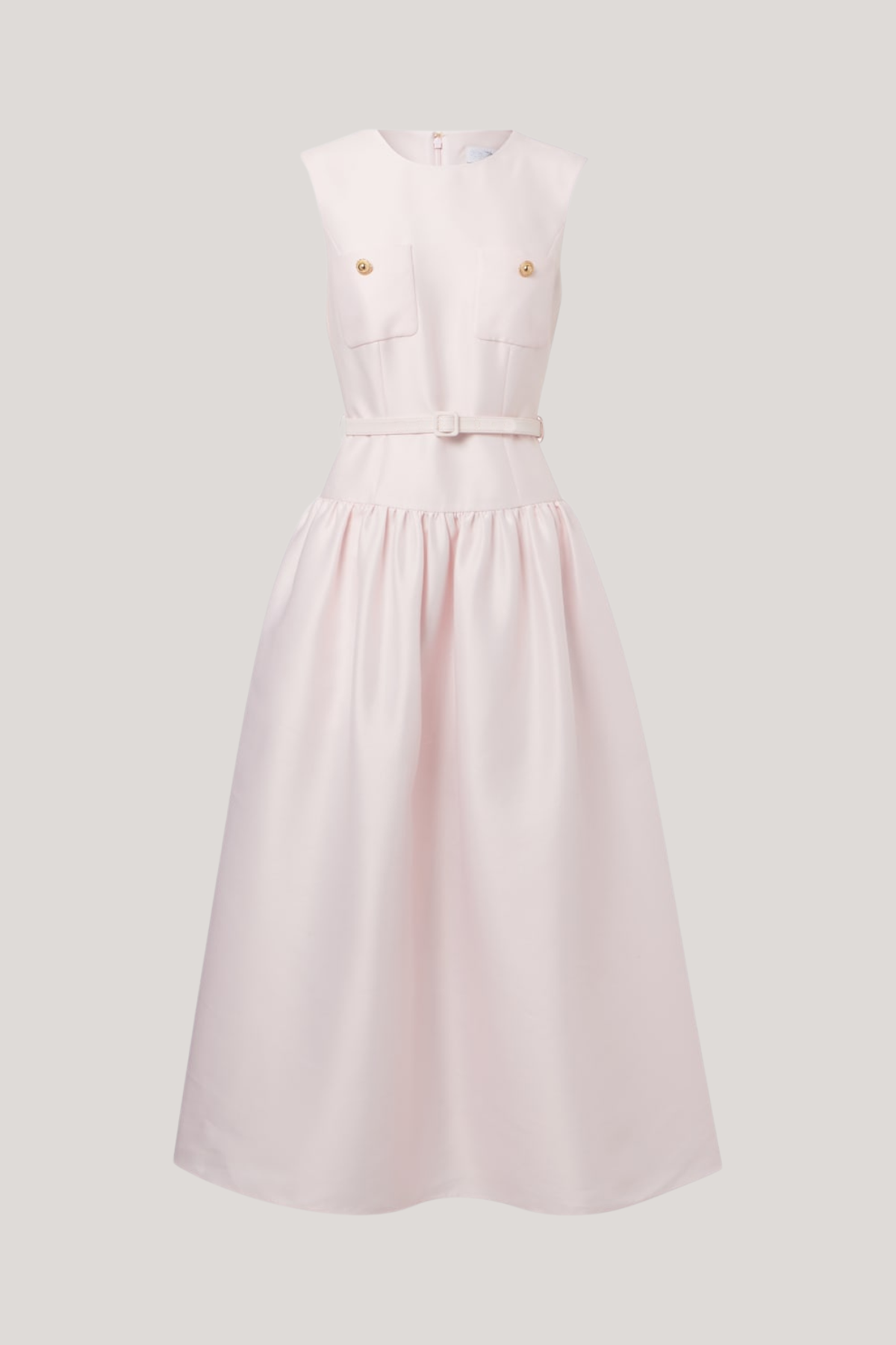 Farrah Bare-Arm Drop Waist Midi Dress