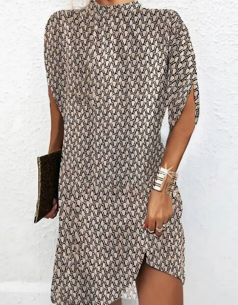 Floral Print Cap Sleeve Shift Summer Mini Dress