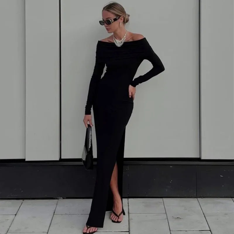 Sheer Mesh Floral Maxi Dress