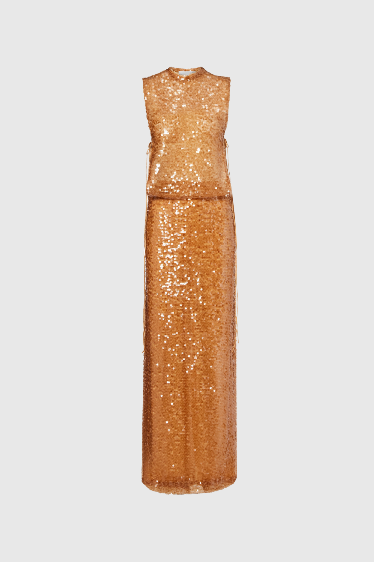 Fathima Tie Up Sequin Maxi Dress - View 5
