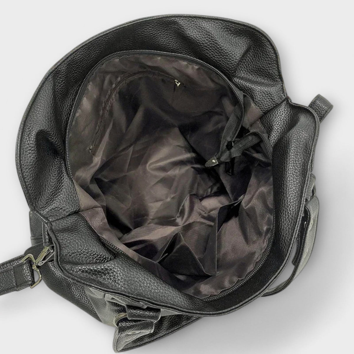 Studded Slouchy Hobo Shoulder Bag