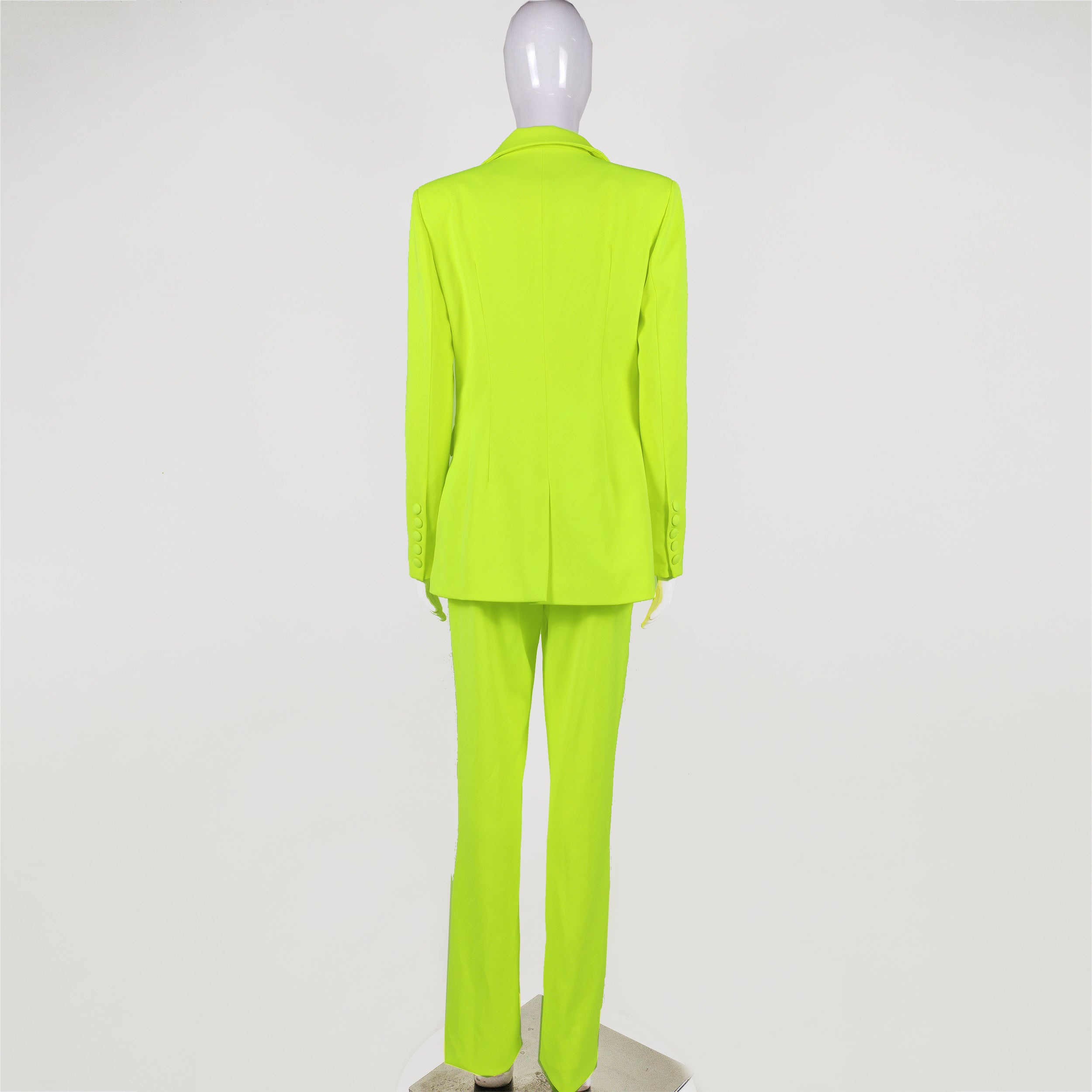 KittenAlarm - Fernanda Stone Stretch Crepe Blazer Jacket Pant Set