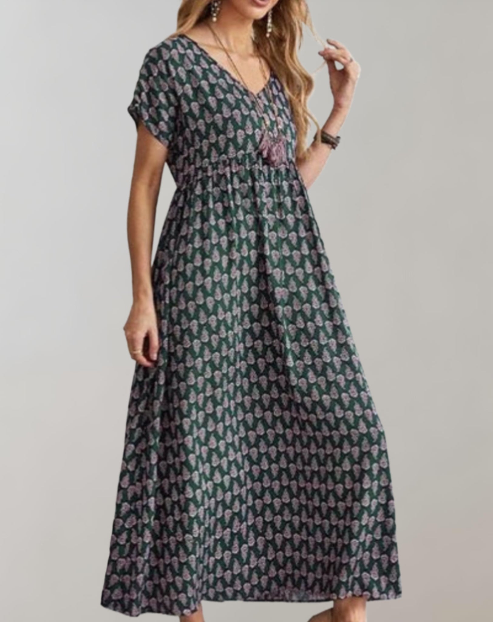 Margarita Statement Long Summer Dress Occasion Edit