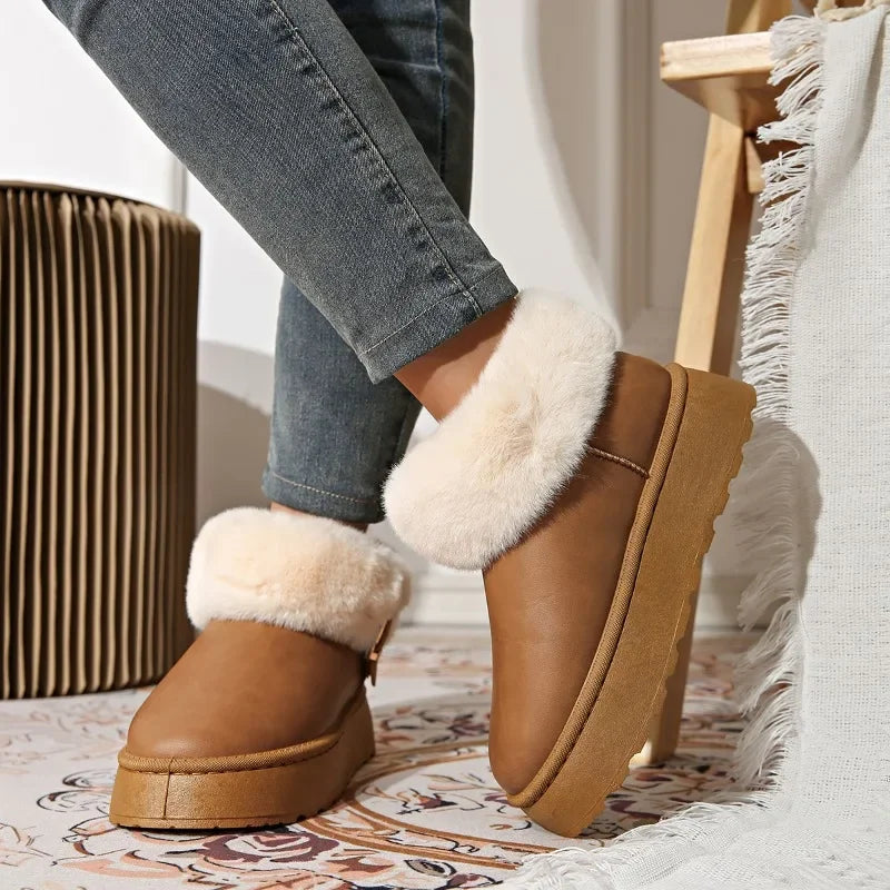 Furry Plush Warm Newest Comfortable NonSlip Thick Bottom Snow Boot