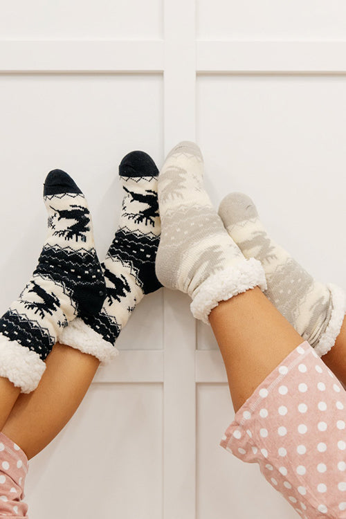 Fuzzy Holiday Socks