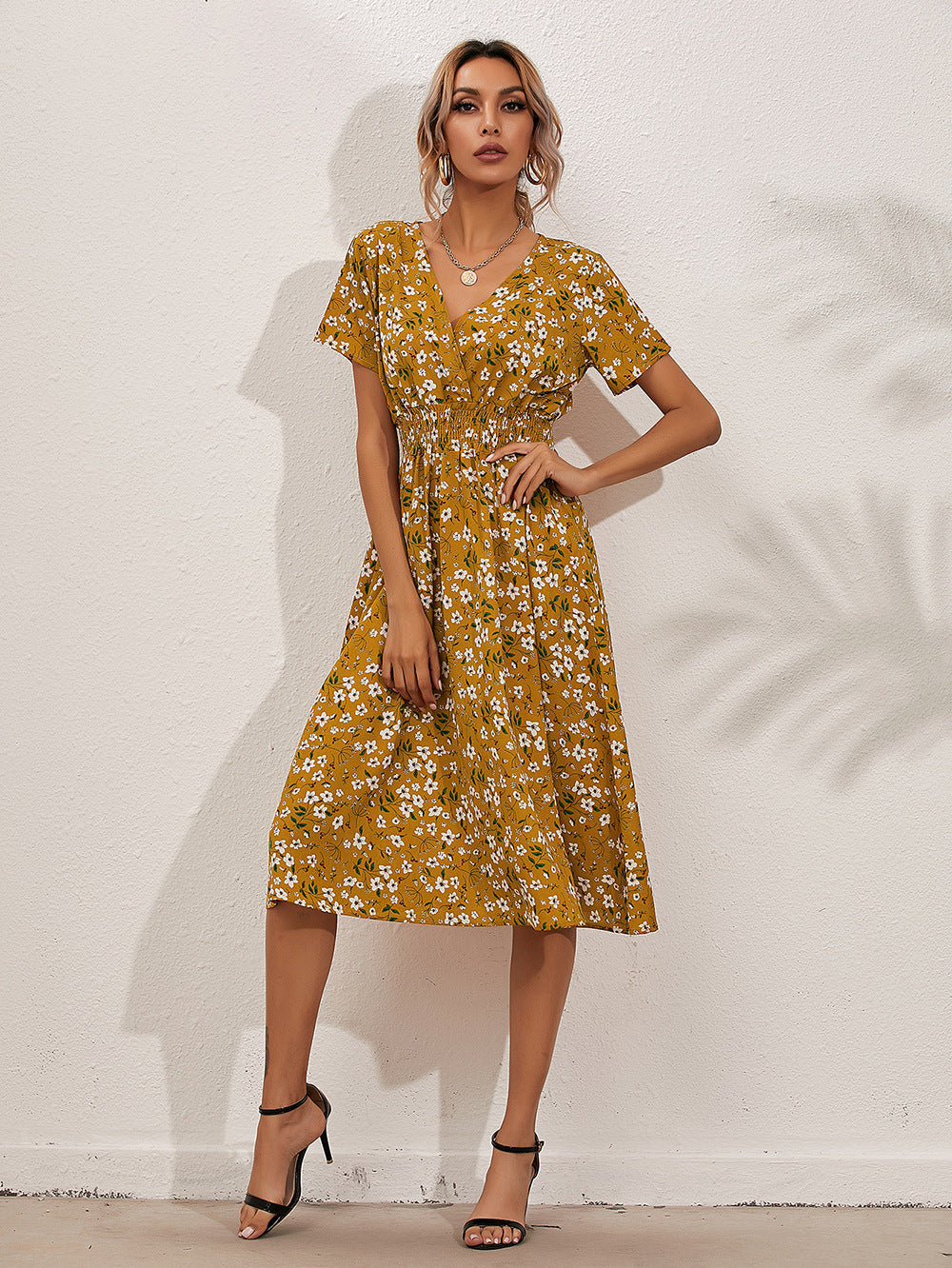 Karen Statement Summer Dress with Floral Print Boutique Collection