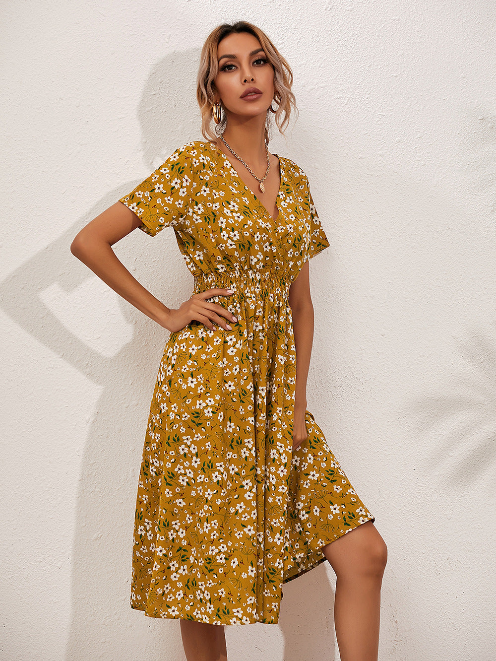 Satin One Shoulder Draped High Split Maxi Dress