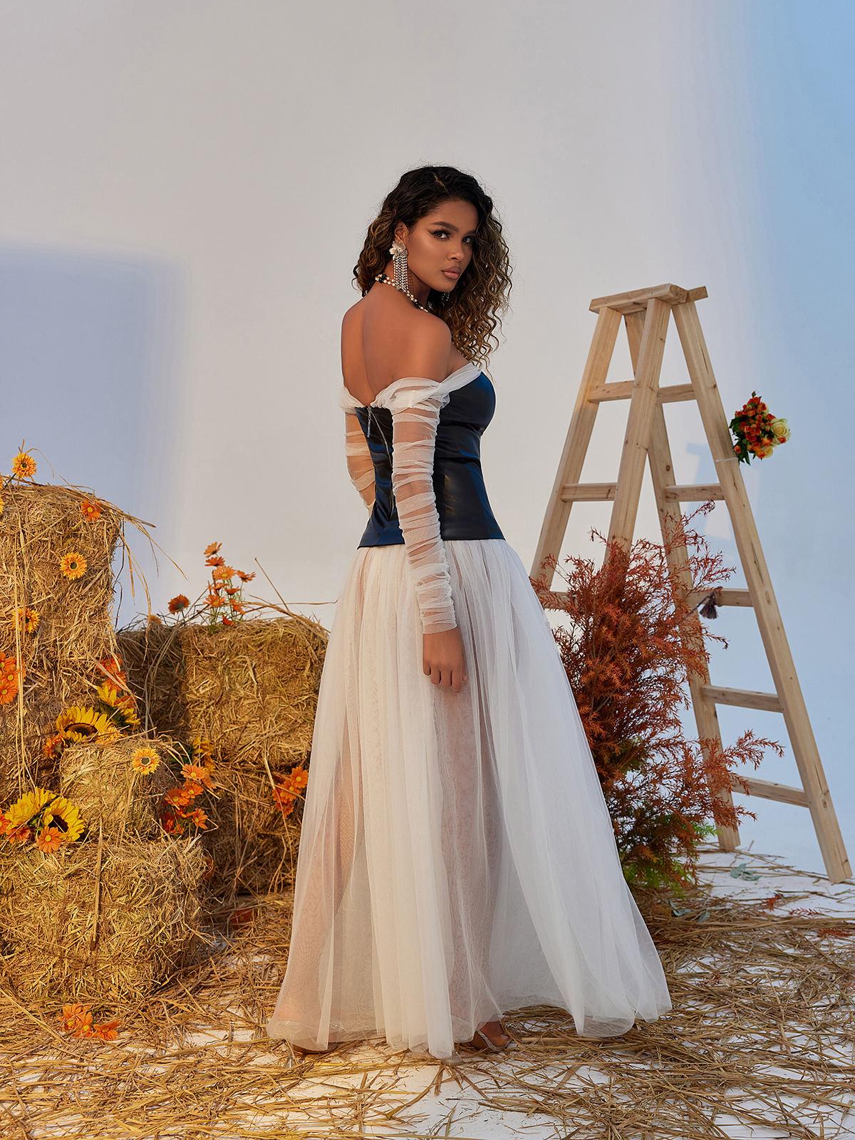 Tulle Maxi Dress - View 5