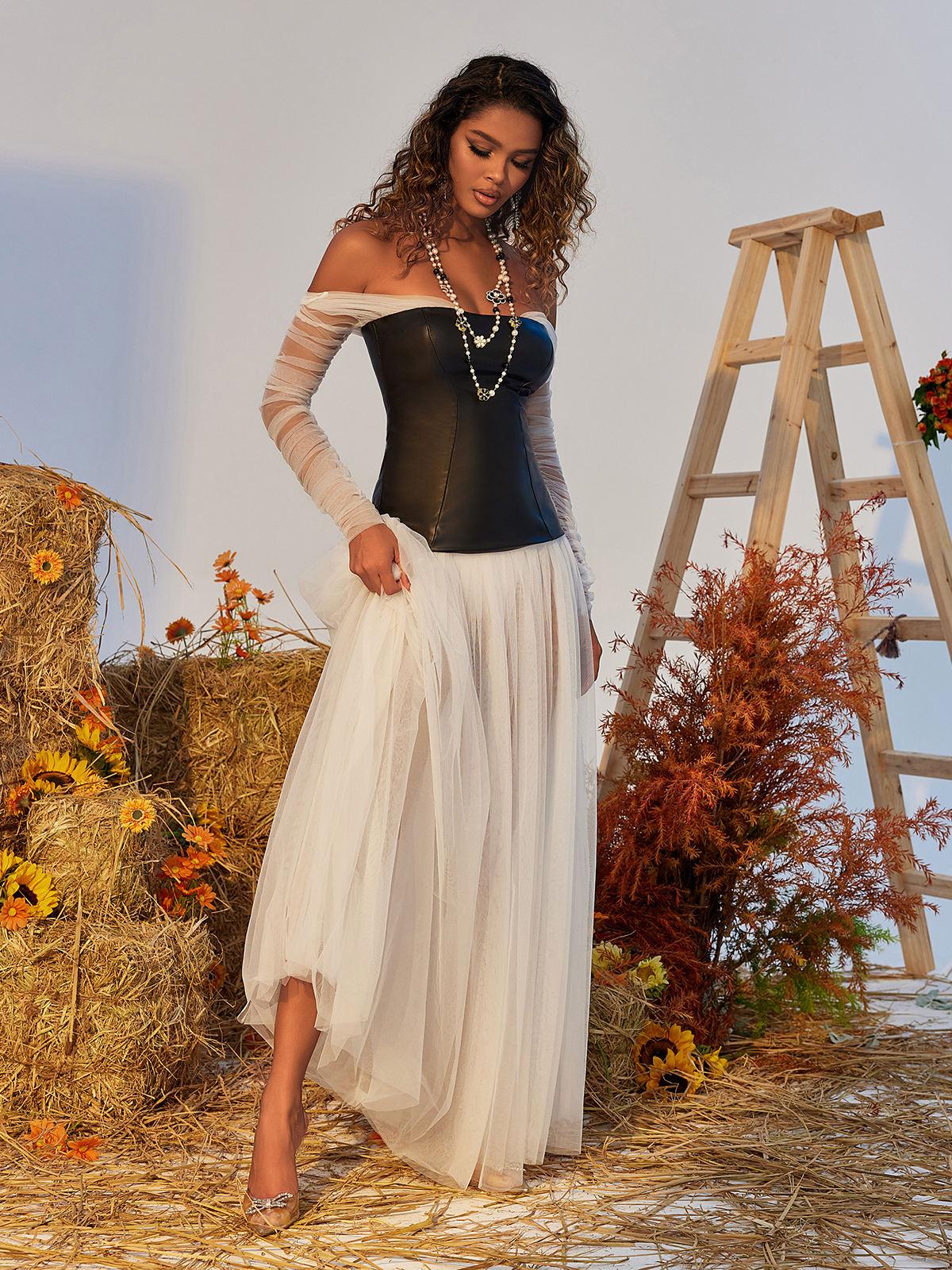 Tulle Maxi Dress - View 2