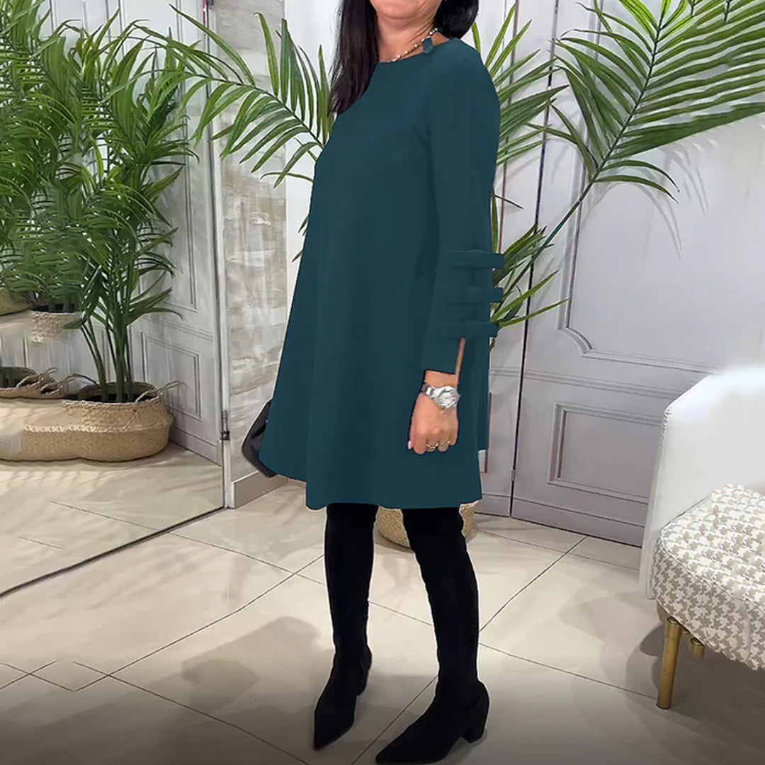 Pada Casual Dress with Long Sleeves for Women Flattering Modern Fit