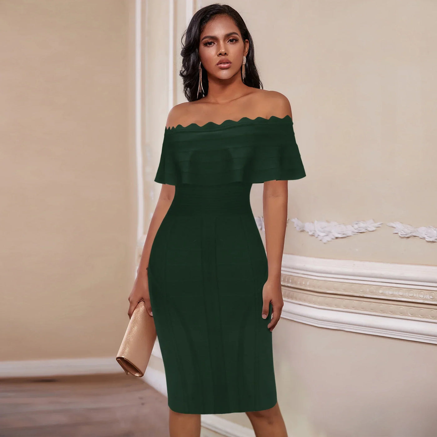 Off-the-Shoulder Bodycon Dress
