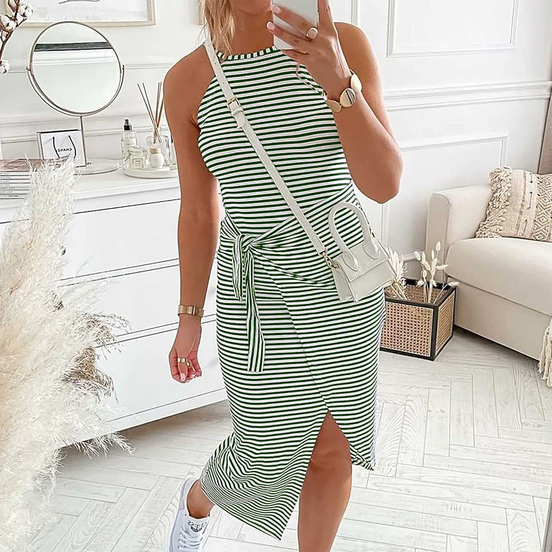 Ozlem Modern Midi Dress for Women Effortless Chic Look
