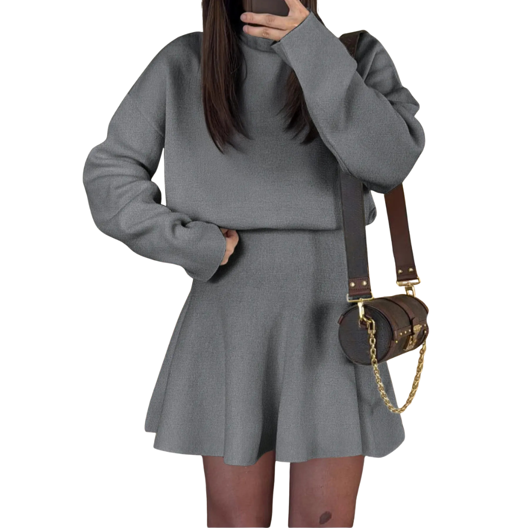 PATRICE™ – Cozy Long Sleeve Dress