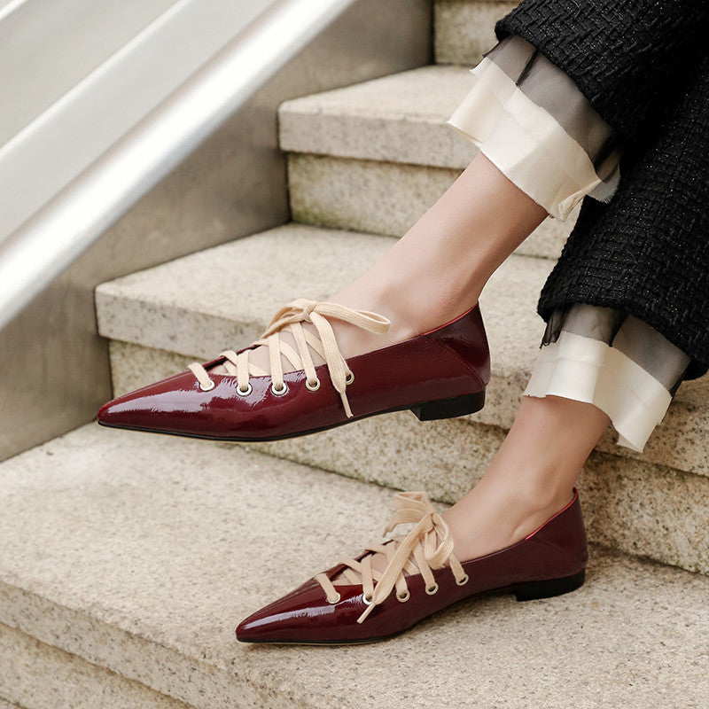 Cross Strap Lace Up Gladiator Pumps