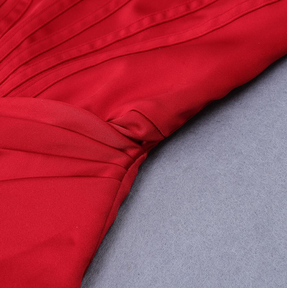 Satin Off Shoulder Sweetheart Corset High Split Bodycon Mini Dress