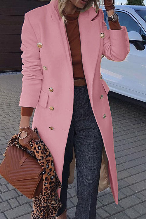 Double Breasted Relaxed Fit Coat