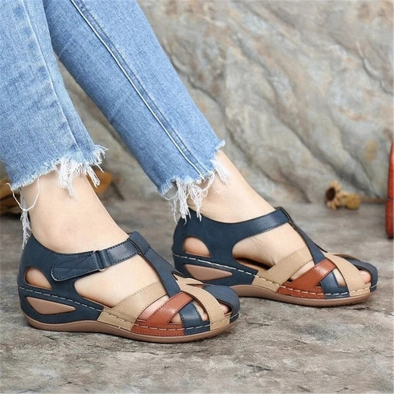 Round Head Wedges Sandals