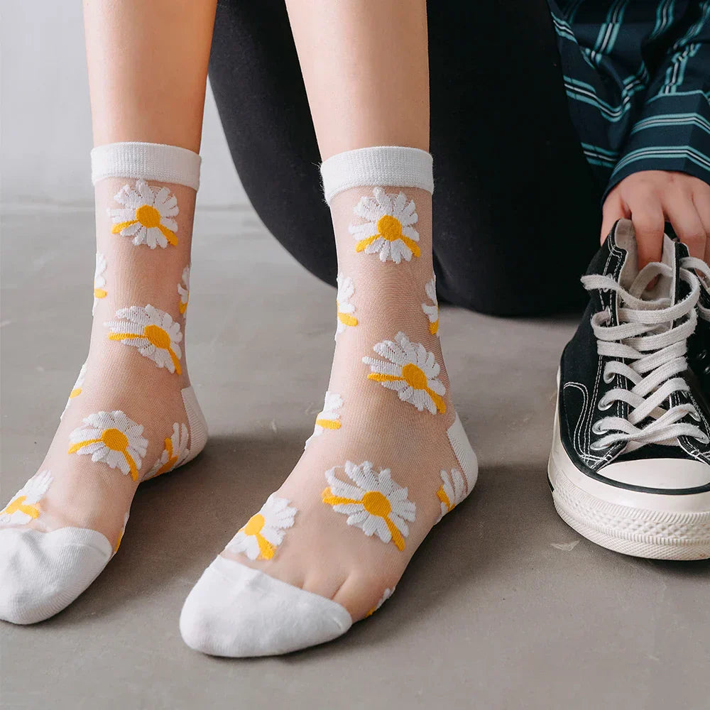 A Bloomy Summer Socks