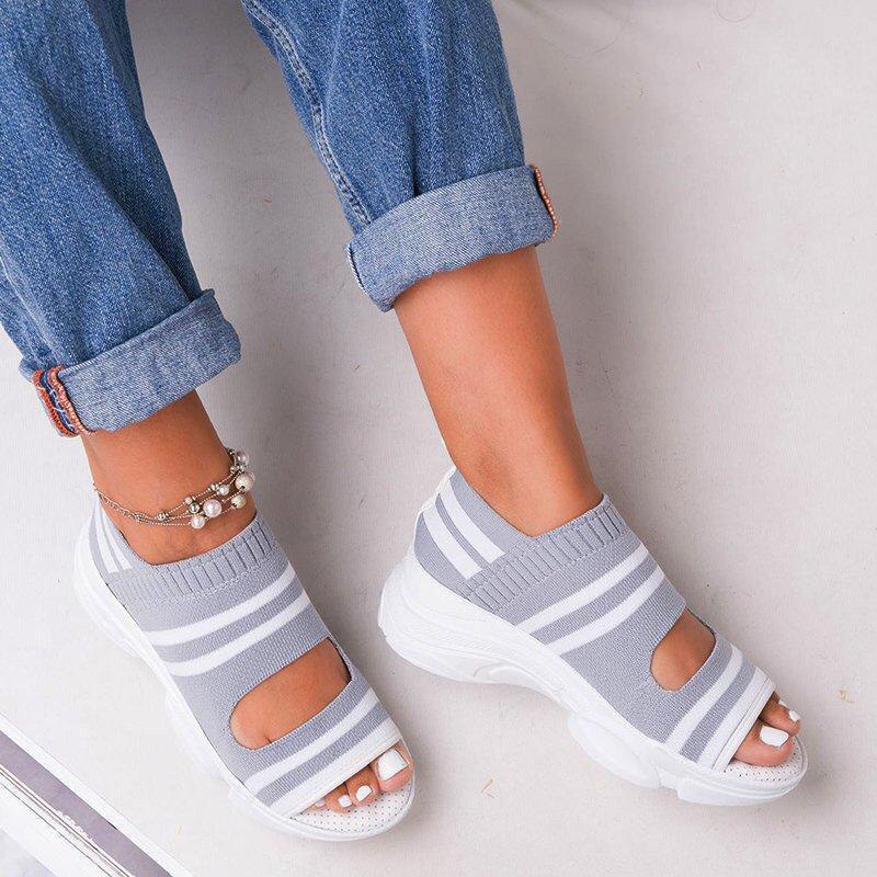 High Heels Platform Knitting Sneakers