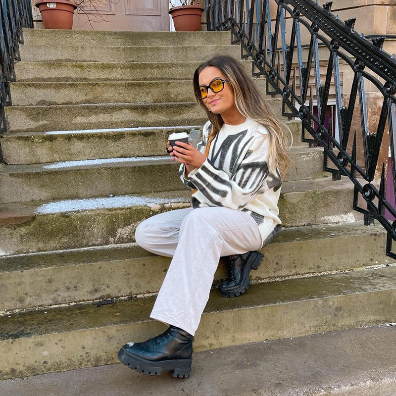 Tie Dye Knitted Oversized Sweater