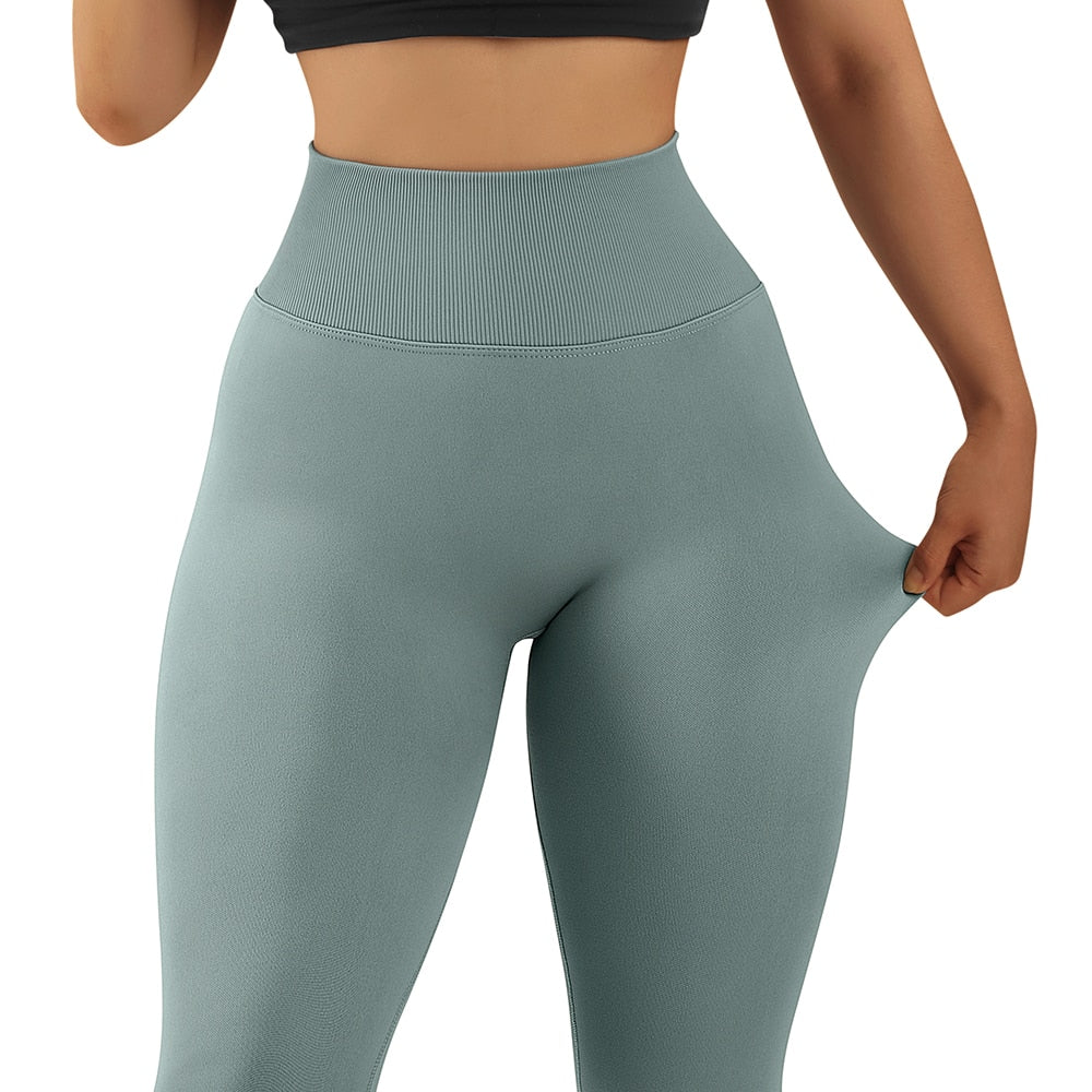 Mojoyce Push Up Leggings For Fitness Seamless Yoga Pants Booty Lifting Tights Women Sport Leggins Running Scrunch Butt Fitness Leggings