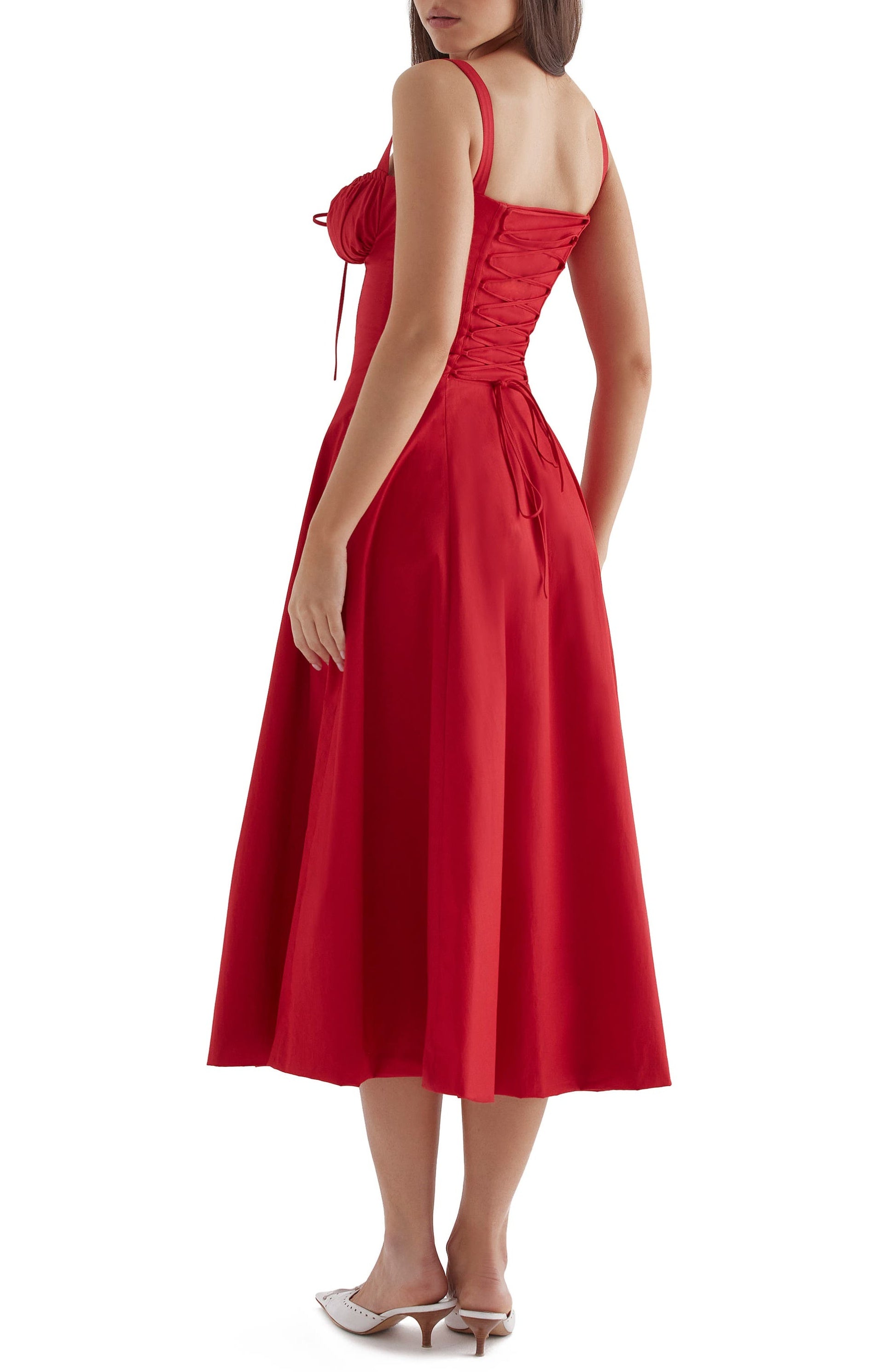 Fiorella Elevated Midi Corset Dress Premium Wardrobe Essential
