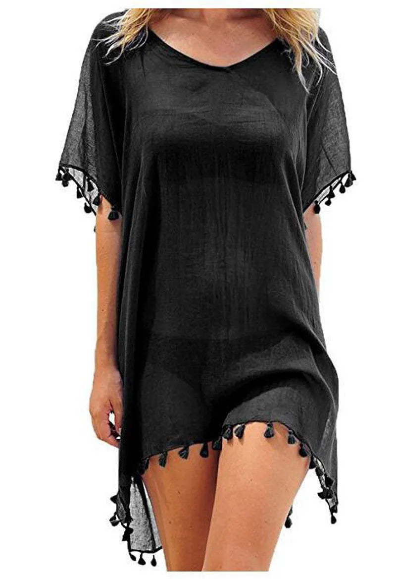 Patricia Minimalist Lace Beach Dress with Details Evening Wear Edit