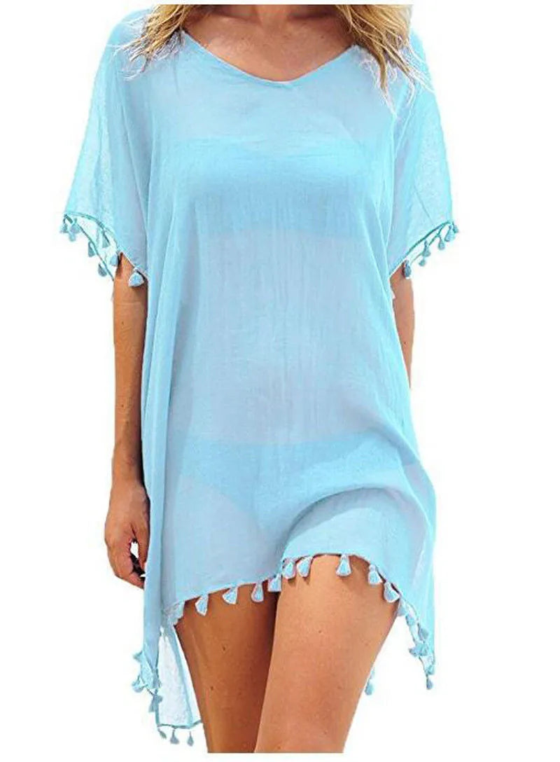Patricia Minimalist Lace Beach Dress with Details Evening Wear Edit