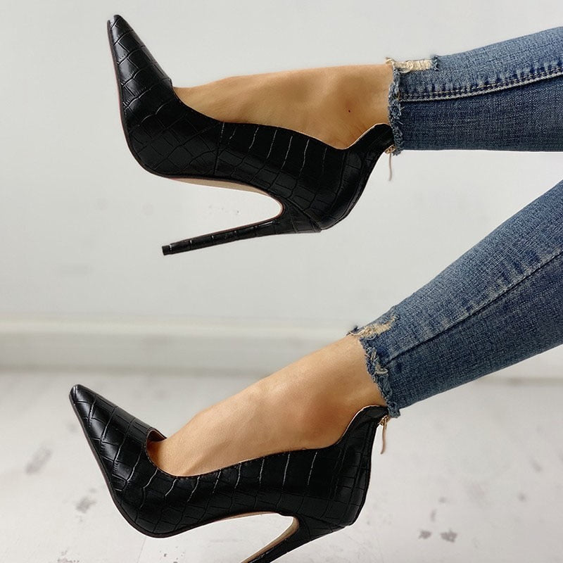 Solid High Heel Shoes