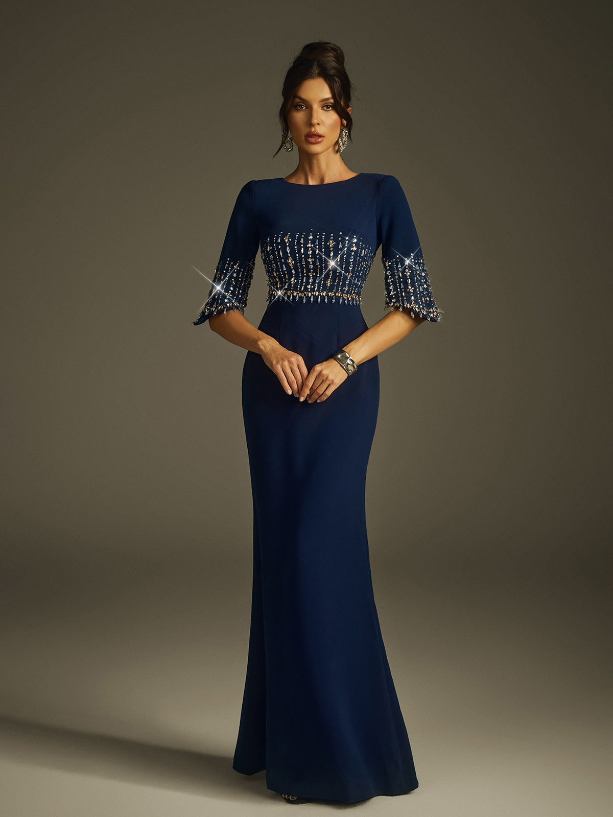 Rhinestone Maxi Dress - View 2