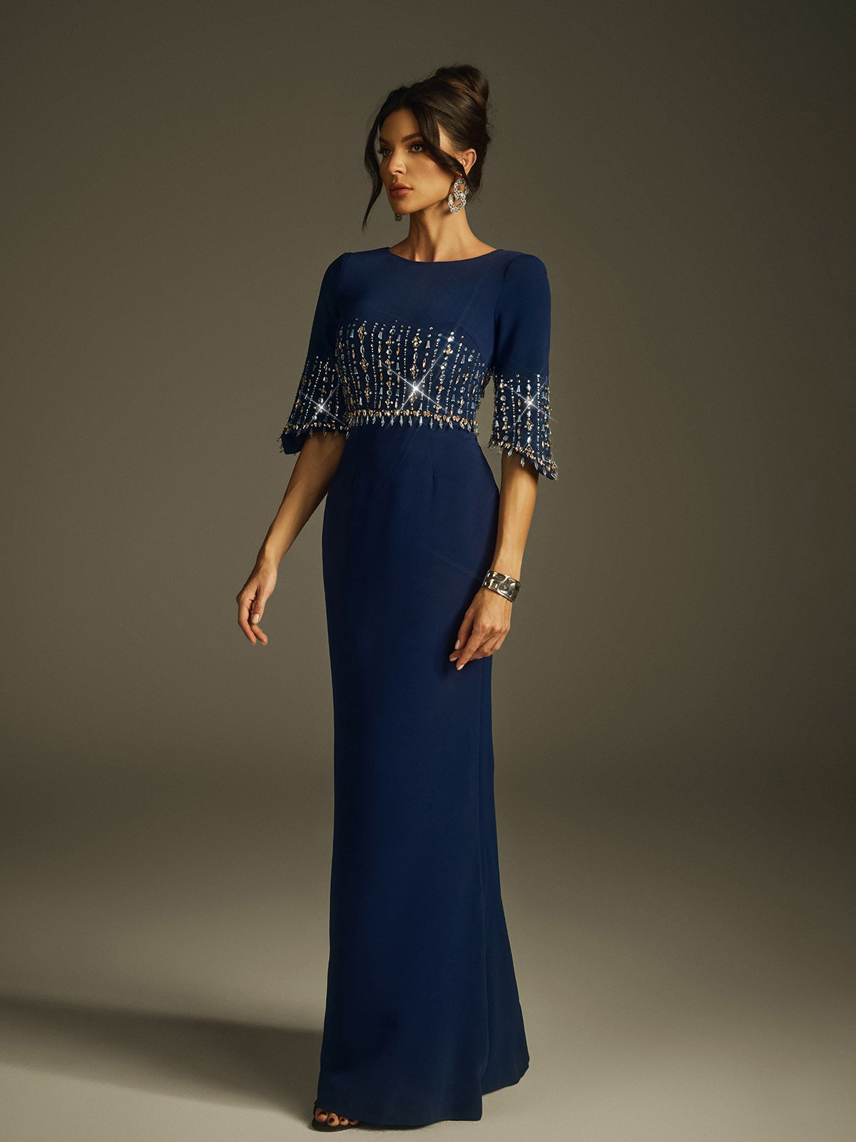 Rhinestone Maxi Dress - View 5