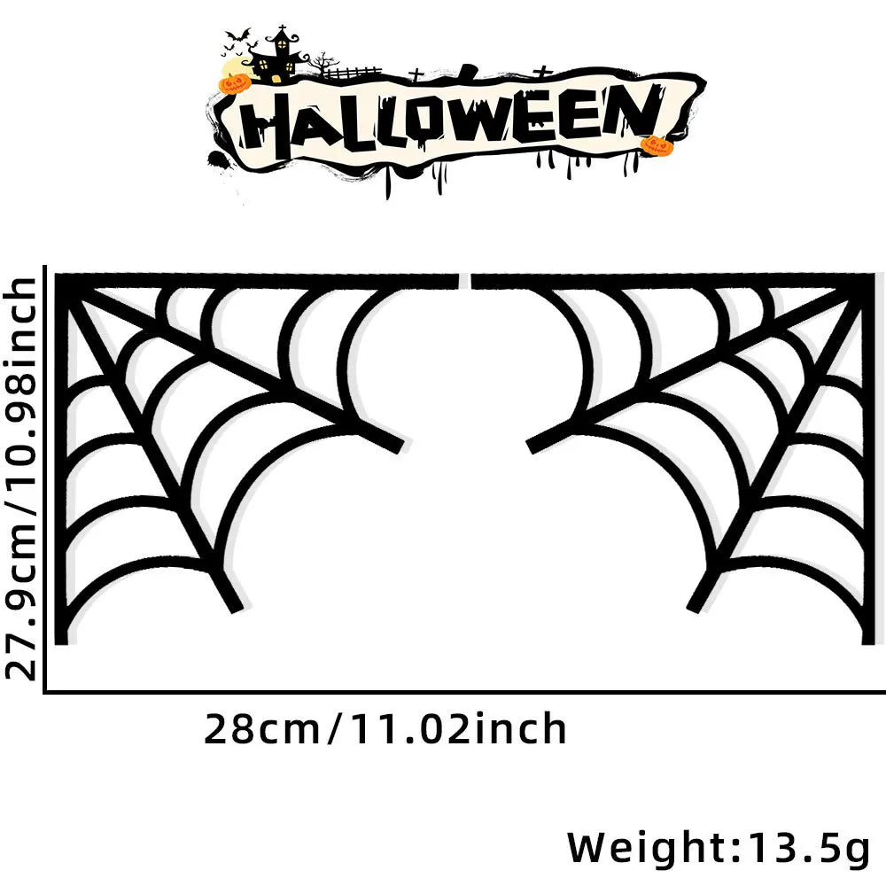 Bats Pumpkins Spider Webs Door Frame Halloween Decorative Item