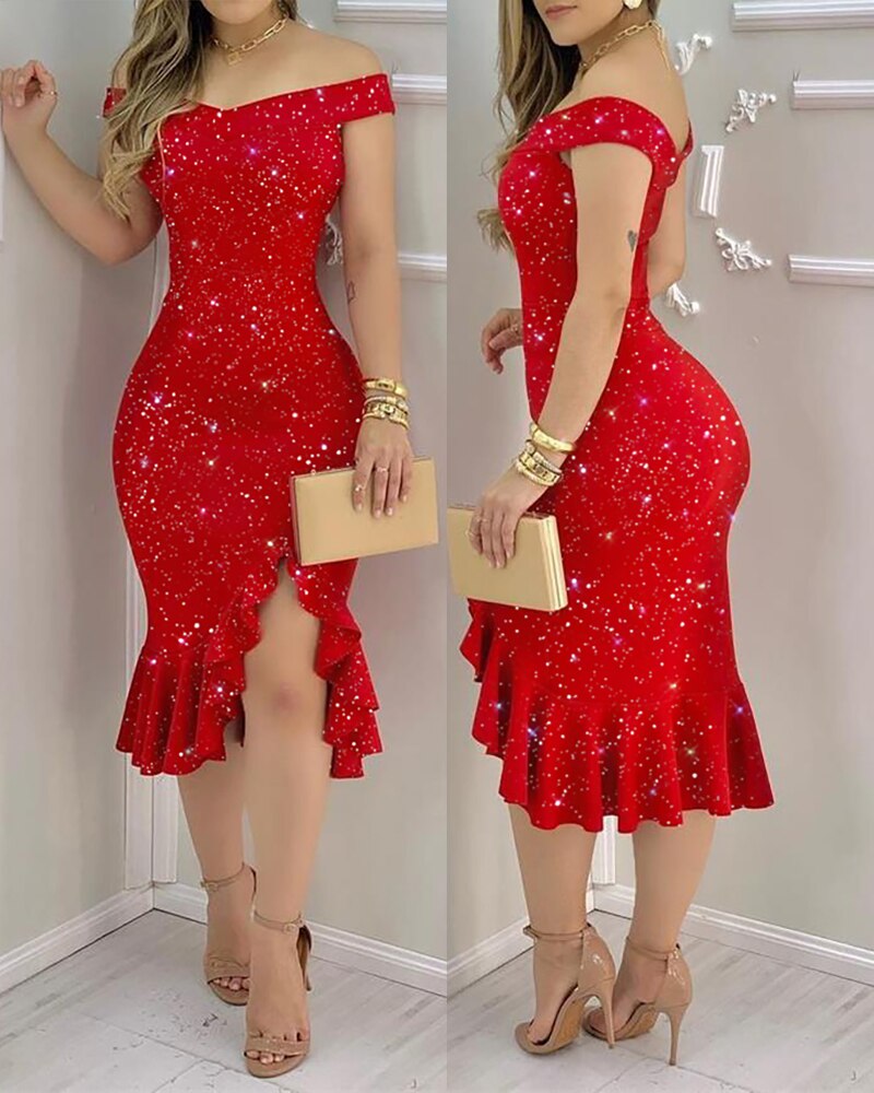 Velvet Long Sleeve Deep V-Neck Bodycon Mini Dress