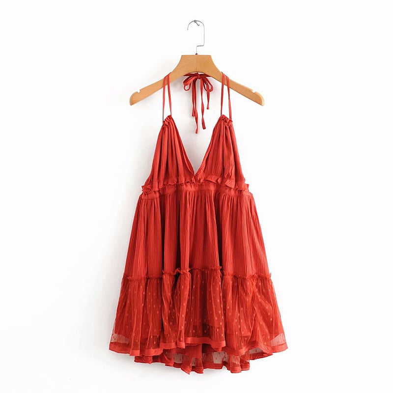 MARIAN MINI DRESS Red