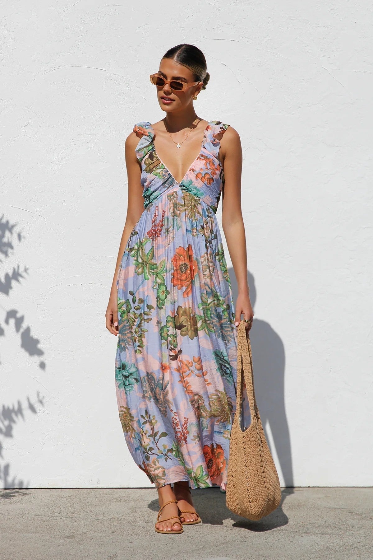 Sweet At Heart Floral Print Maxi Dress - 5 Colors