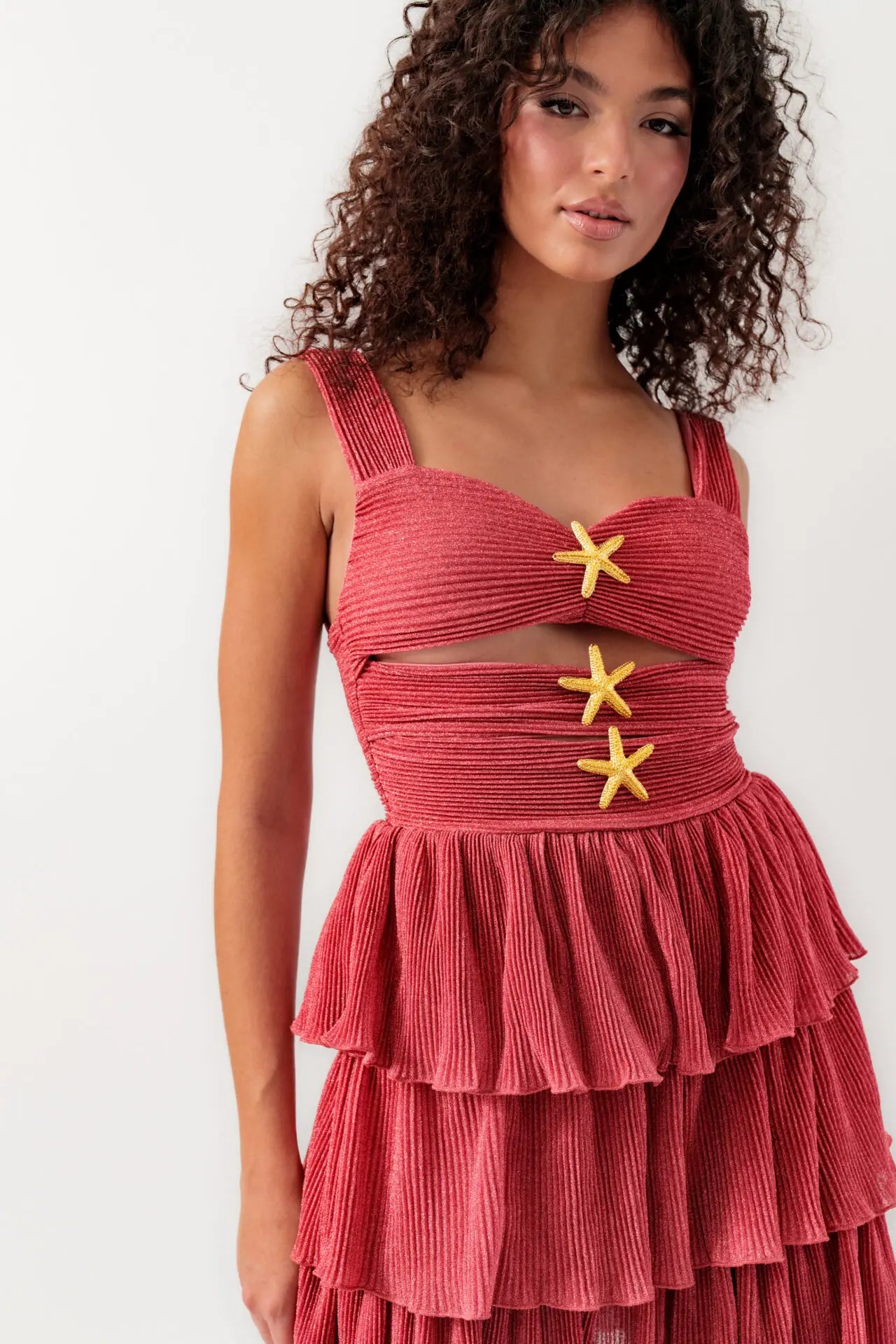 Sirena | Starfish Mini Dress Crimson