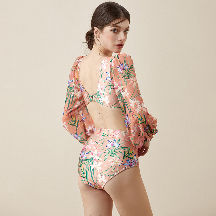 Pastel Tide Monokini - Pink