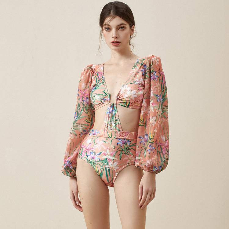 Pastel Tide Monokini - Pink