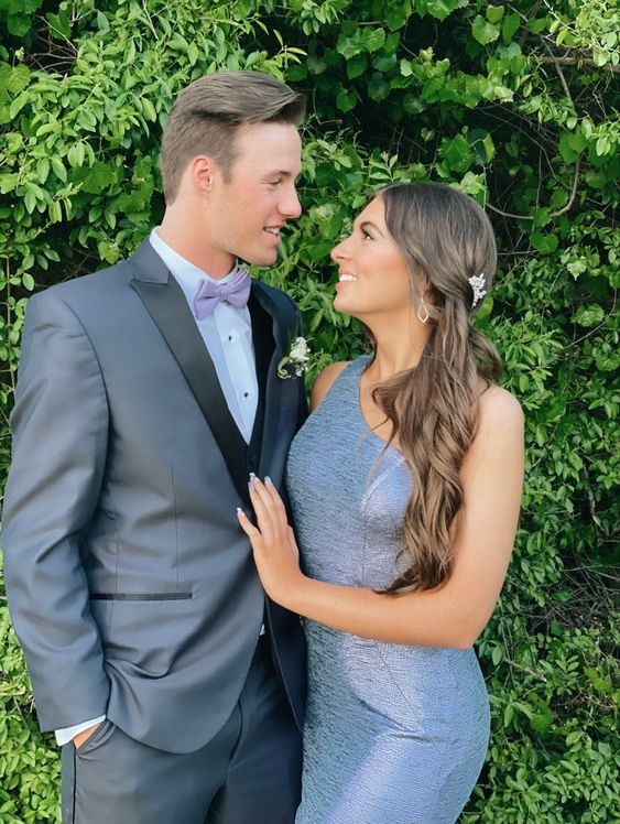 Charming One Shoulder Mermaid Prom Dress,Senior Prom Gown cc1034