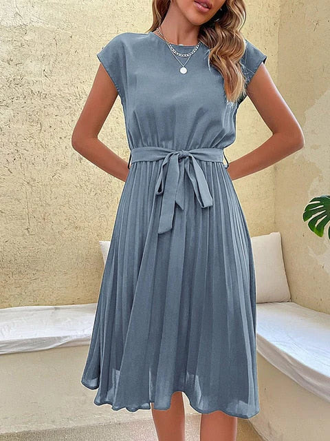 Hipatia Classic and Elegant Summer Dress for Women Modern Trendy Look