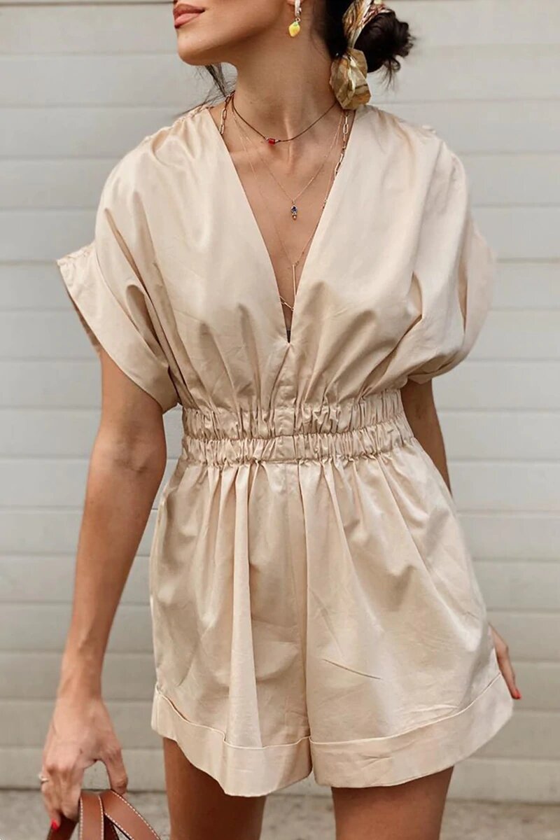 Any Occasion V Neck Bat Romper