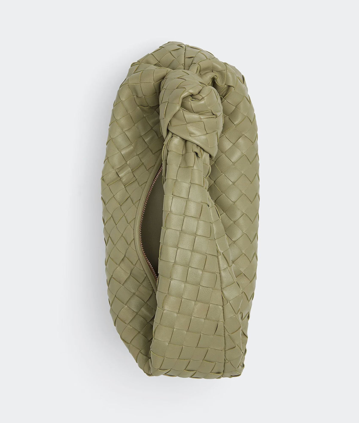 Woven Knot Handle Slouchy Hobo Bag