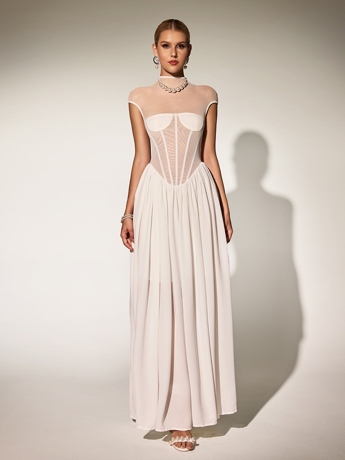 Sleeveless Corset Maxi Dress - View 2