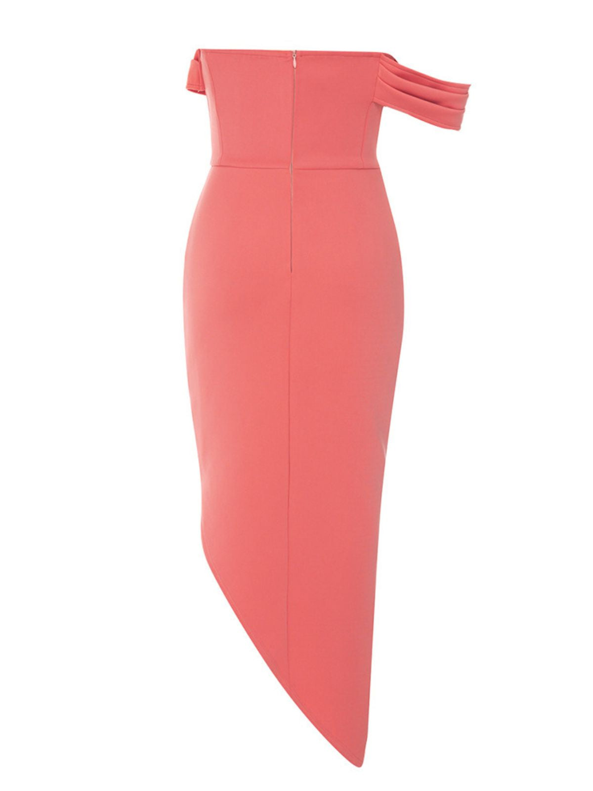 Strapless Corset Draped Ruched High Split Bandage Midi Dress