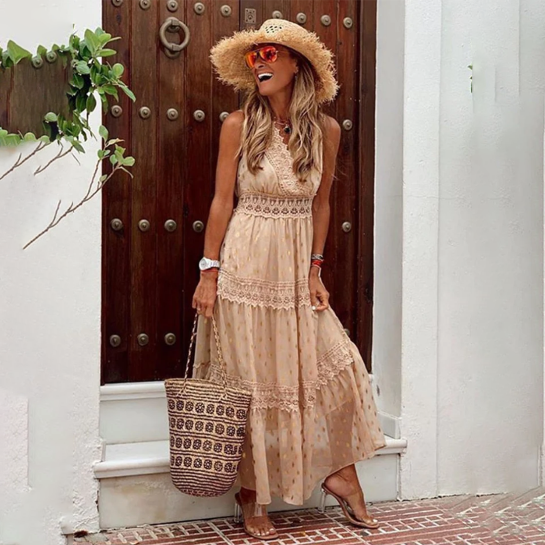 Minerva Elegant Boho Dress for Women Holiday Party Outfit