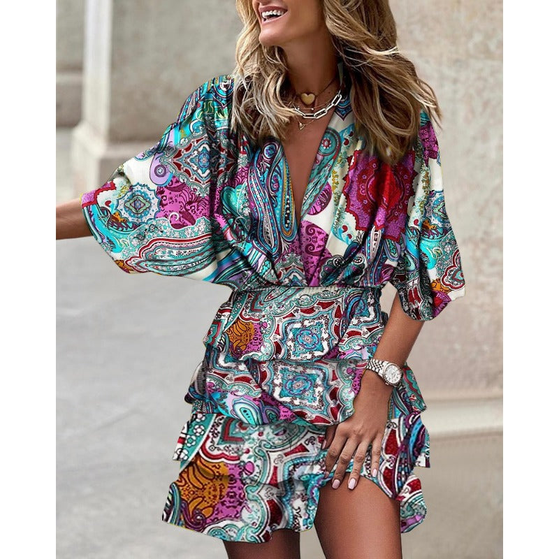 Clara Elevated Floral Summer Dress Occasion Wear