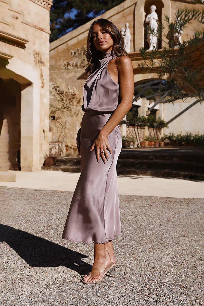 Rubí Boutique Maxi Dress Mushroom Statement Occasion Edit