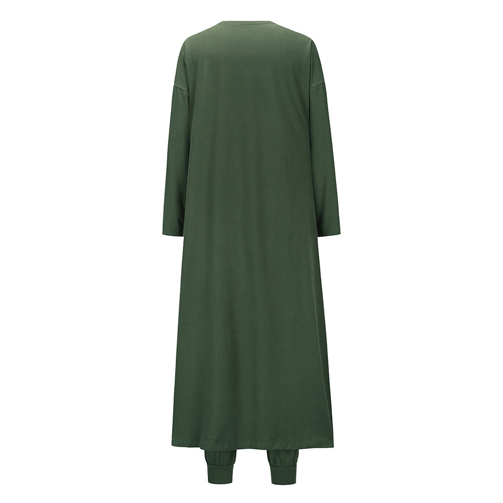 Knitted Slim Fit Vest Trousers Sports 3 pieces Suit