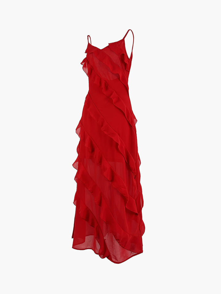 Shelby Exclusive Ruffled Dress Chic Silhouette Collection